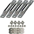 Snap-Loc Snap-Loc E-Track Single Strap Anchor W/ Allen Screws, Zinc, 4/Pack SLSZ4FA